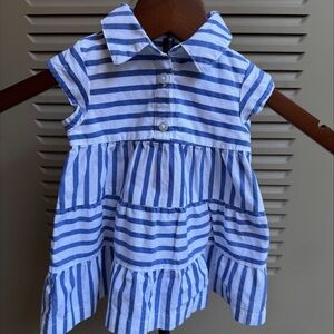 GAP Blue and White Striped Kids Dress